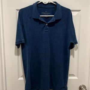 American Eagle blue polo
